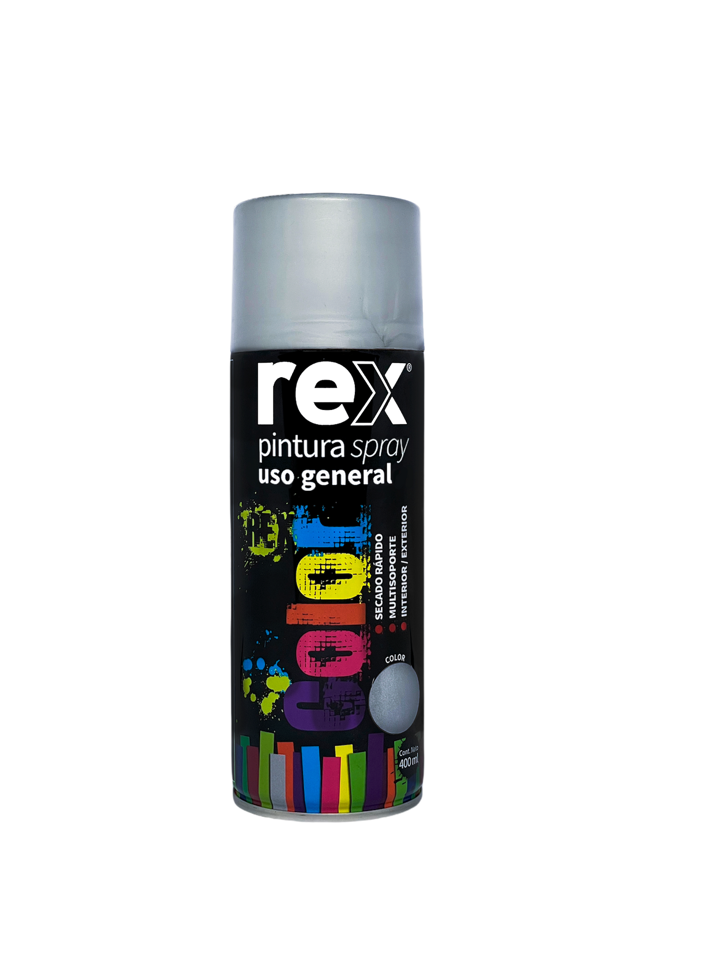 PINTURA SPRAY USO GENERAL 400mL ALUMINIO REX