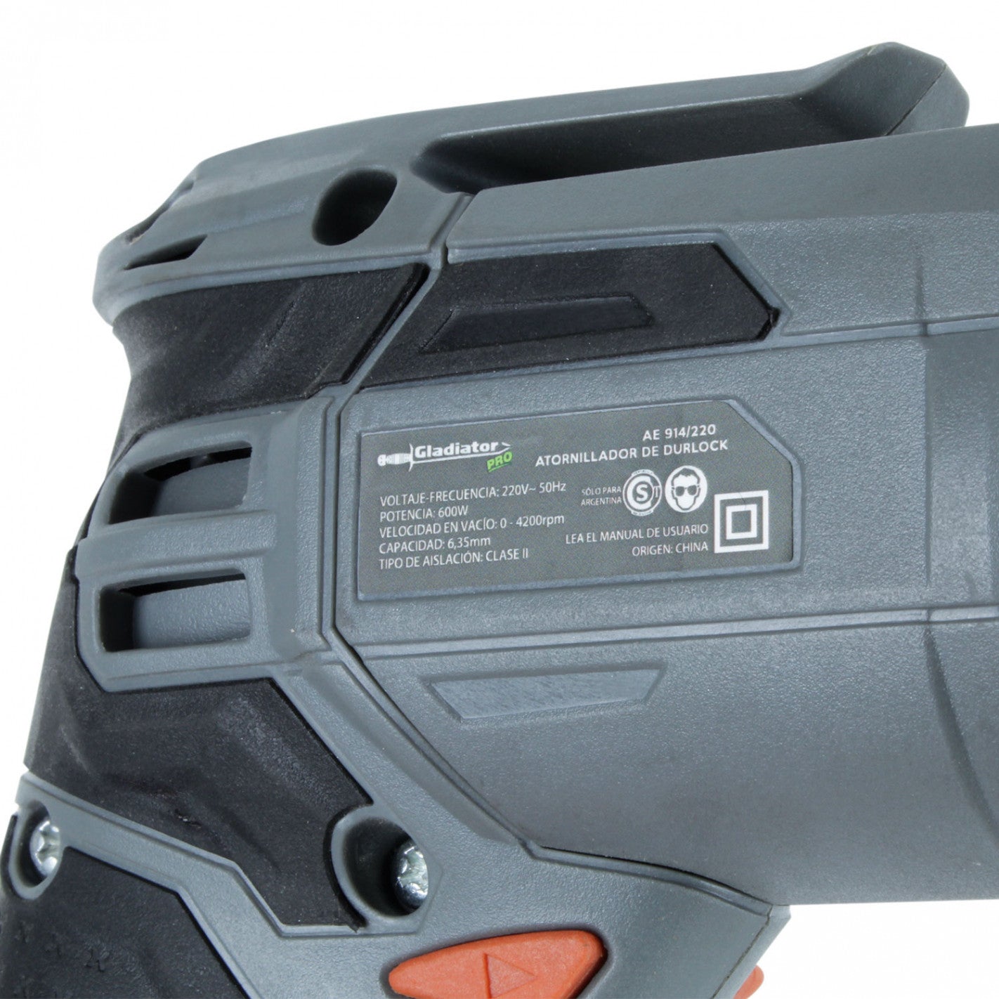 ATORNILLADOR DRYWALL 1/4" 600W GLADIATOR AE 914/220