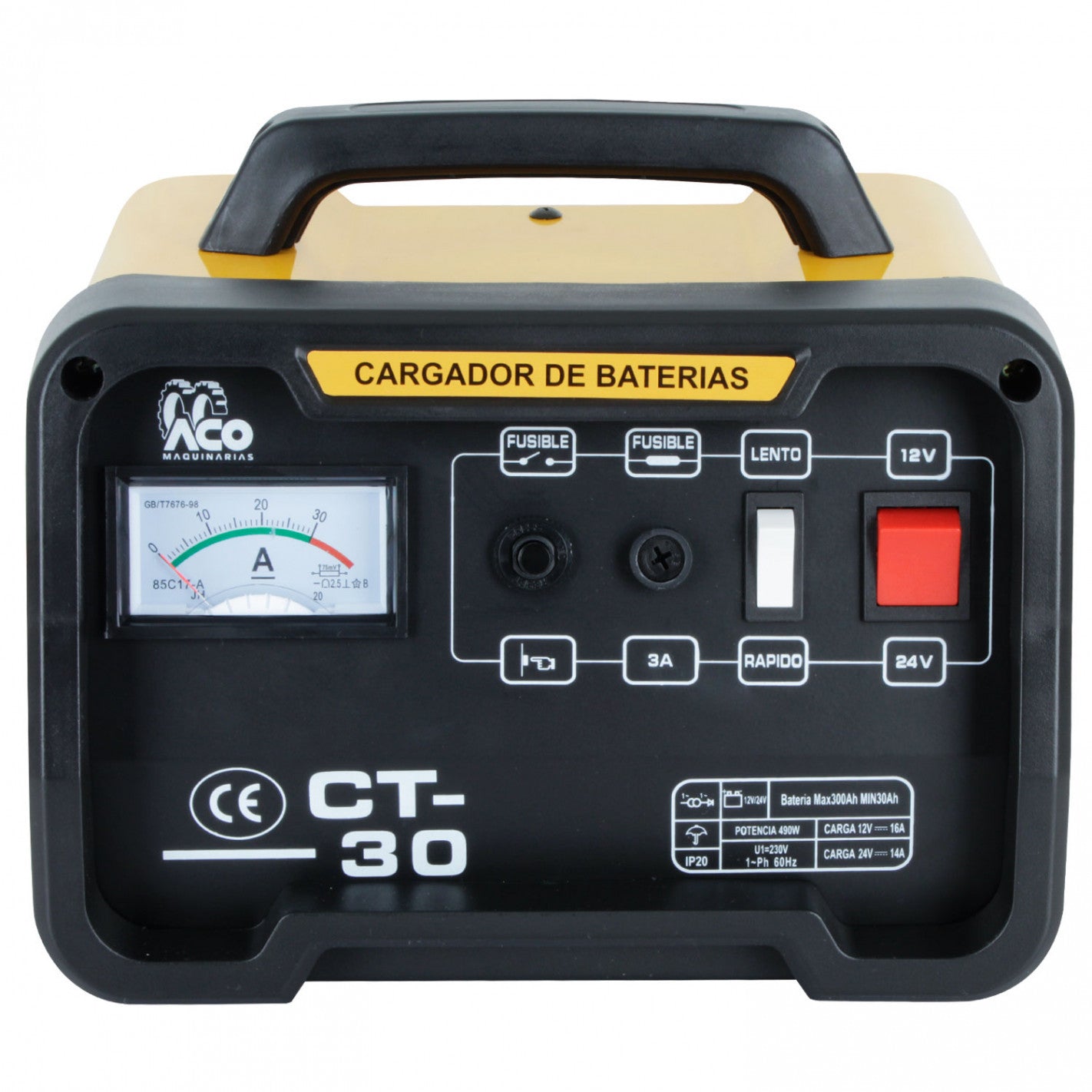 CARGADOR DE BATERIA 12/24VOLTS CT-30