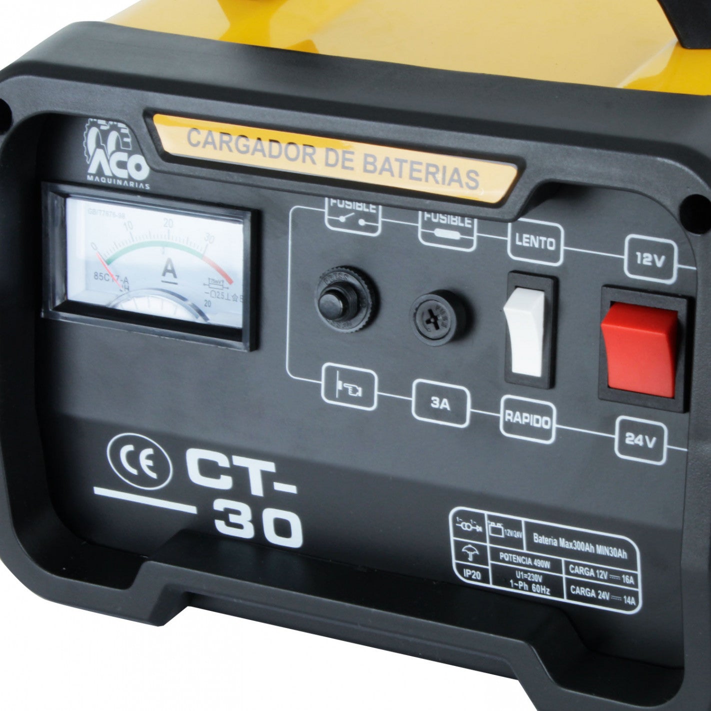 CARGADOR DE BATERIA 12/24VOLTS CT-30