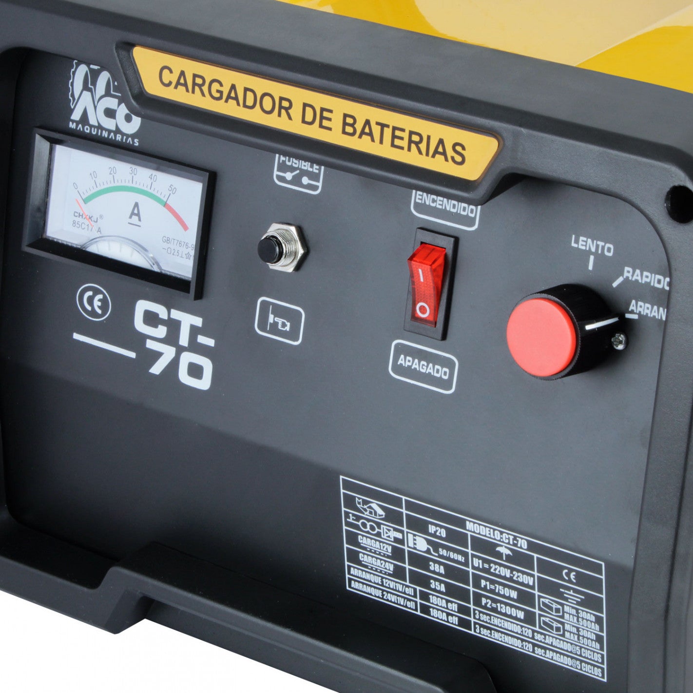 CARGADOR DE BATERIA 12/24VOLTS CT-70