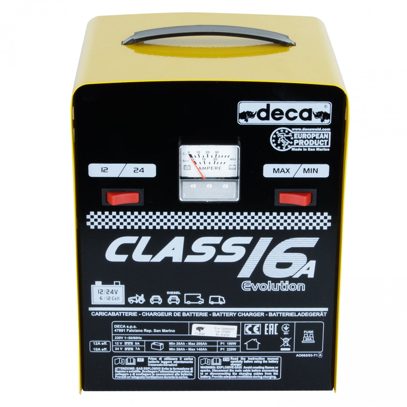 CARGADOR DE BATERIAS DECA CLASS 16 (310000)