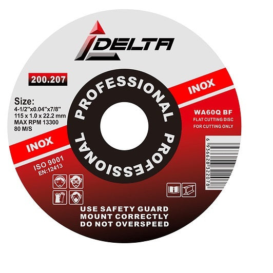 DISCO DE CORTE 4 1/2′ x 1.0mm DELTA