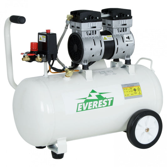COMPRESOR SILENCIOSO LIBRE DE ACEITE 1,05HP 40 LITROS EVEREST