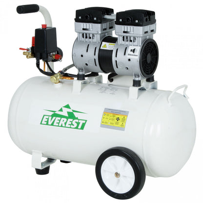 COMPRESOR SILENCIOSO LIBRE DE ACEITE 1,05HP 40 LITROS EVEREST