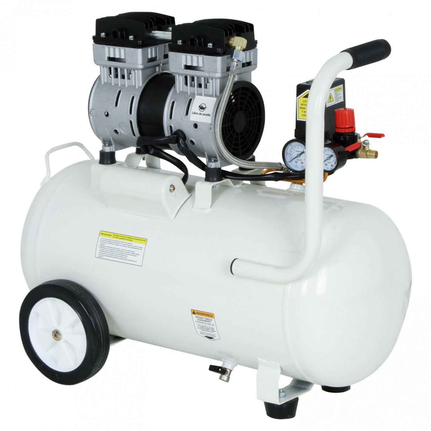 COMPRESOR SILENCIOSO LIBRE DE ACEITE 1,05HP 40 LITROS EVEREST
