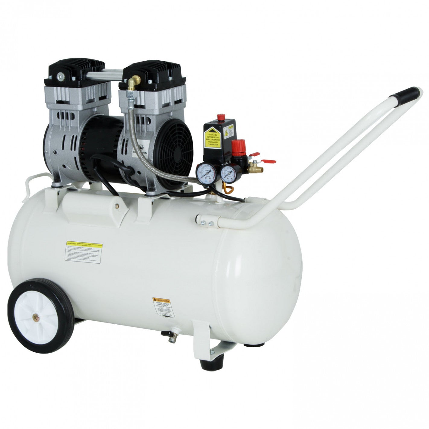 COMPRESOR SILENCIOSO LIBRE DE ACEITE 2,5HP 50 LITROS EVEREST