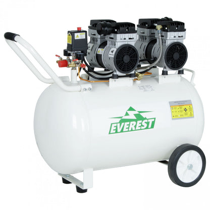 COMPRESOR SILENCIOSO LIBRE DE ACEITE 3HP 100 LITROS EVEREST