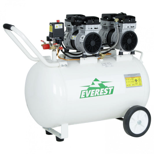 COMPRESOR SILENCIOSO LIBRE DE ACEITE 3HP 100 LITROS EVEREST