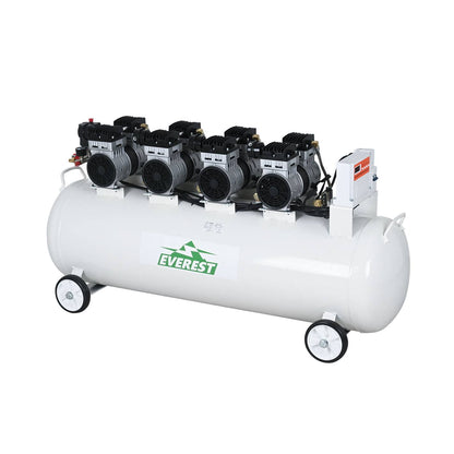 COMPRESOR SILENCIOSO LIBRE DE ACEITE 4HP 200 LITROS EVEREST