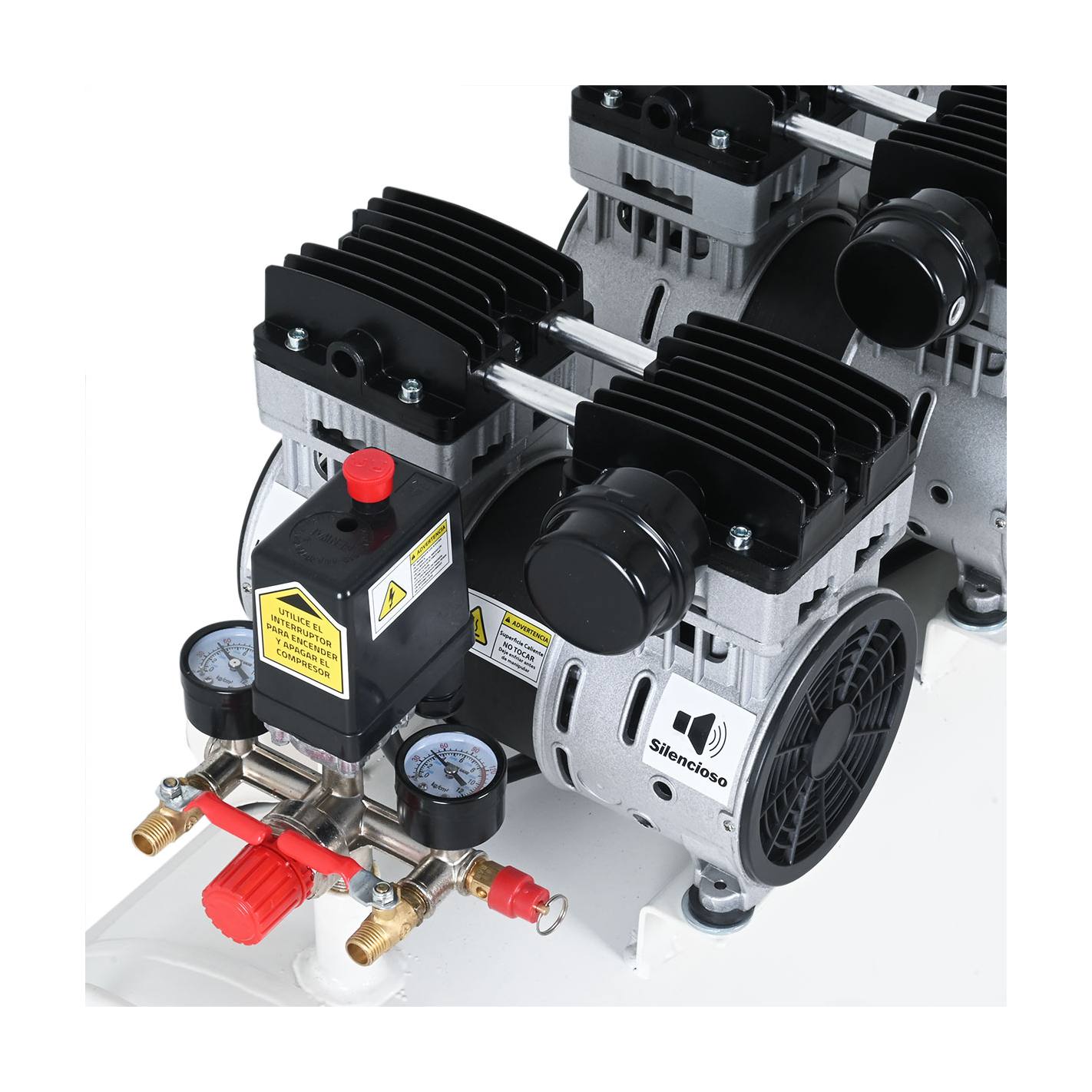 COMPRESOR SILENCIOSO LIBRE DE ACEITE 4HP 200 LITROS EVEREST