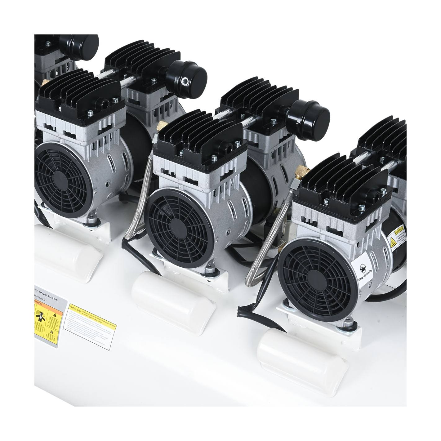 COMPRESOR SILENCIOSO LIBRE DE ACEITE 4HP 200 LITROS EVEREST