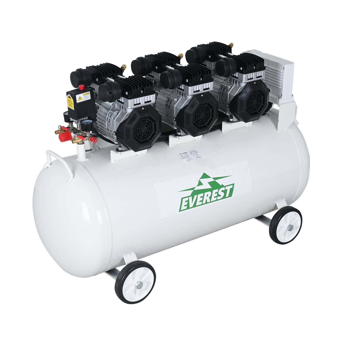 COMPRESOR SILENCIOSO LIBRE DE ACEITE 6HP 150 LITROS EVEREST