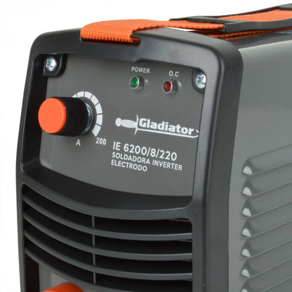 SOLDADORA INVERTER ARCO MANUAL 200A + MASCARA GLADIATOR IE 6200/8/220 KM