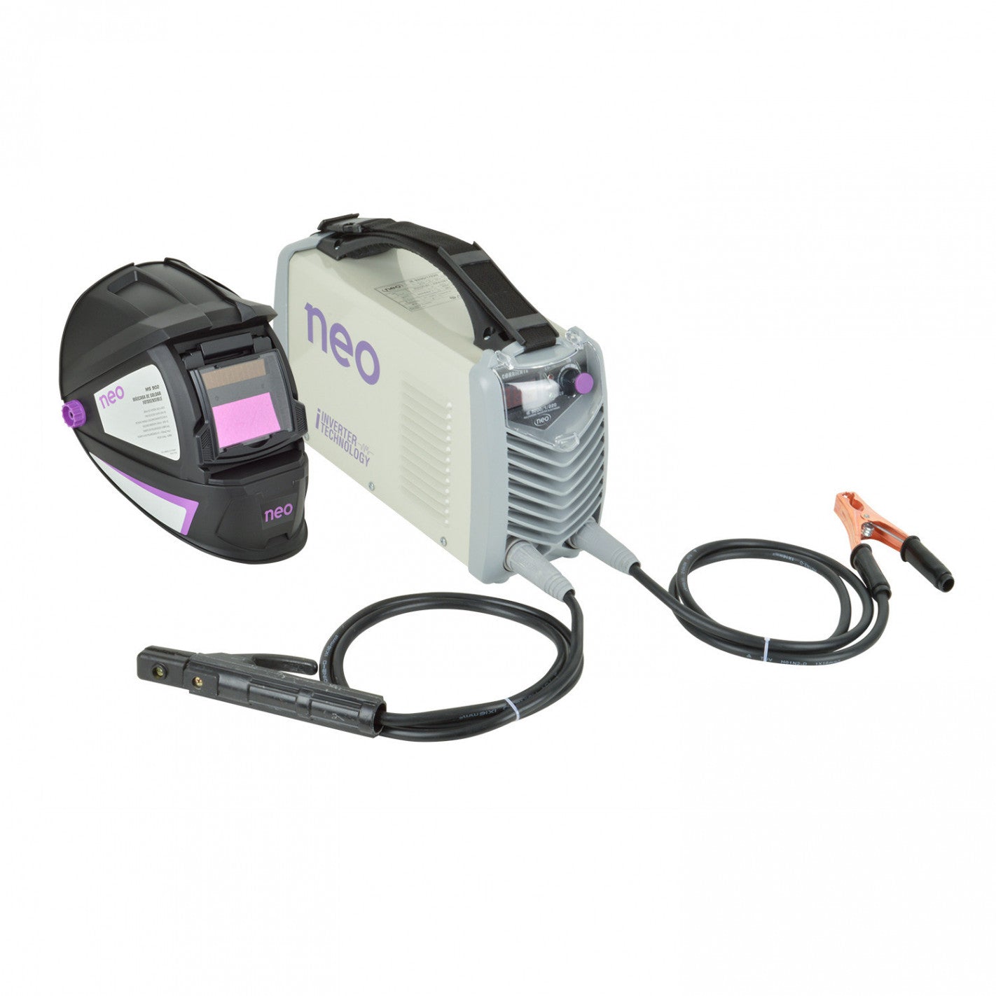 KIT SOLDADORA INVERTER ARCO MANUAL 200A + MASCARA NEO IE 9200/1/220