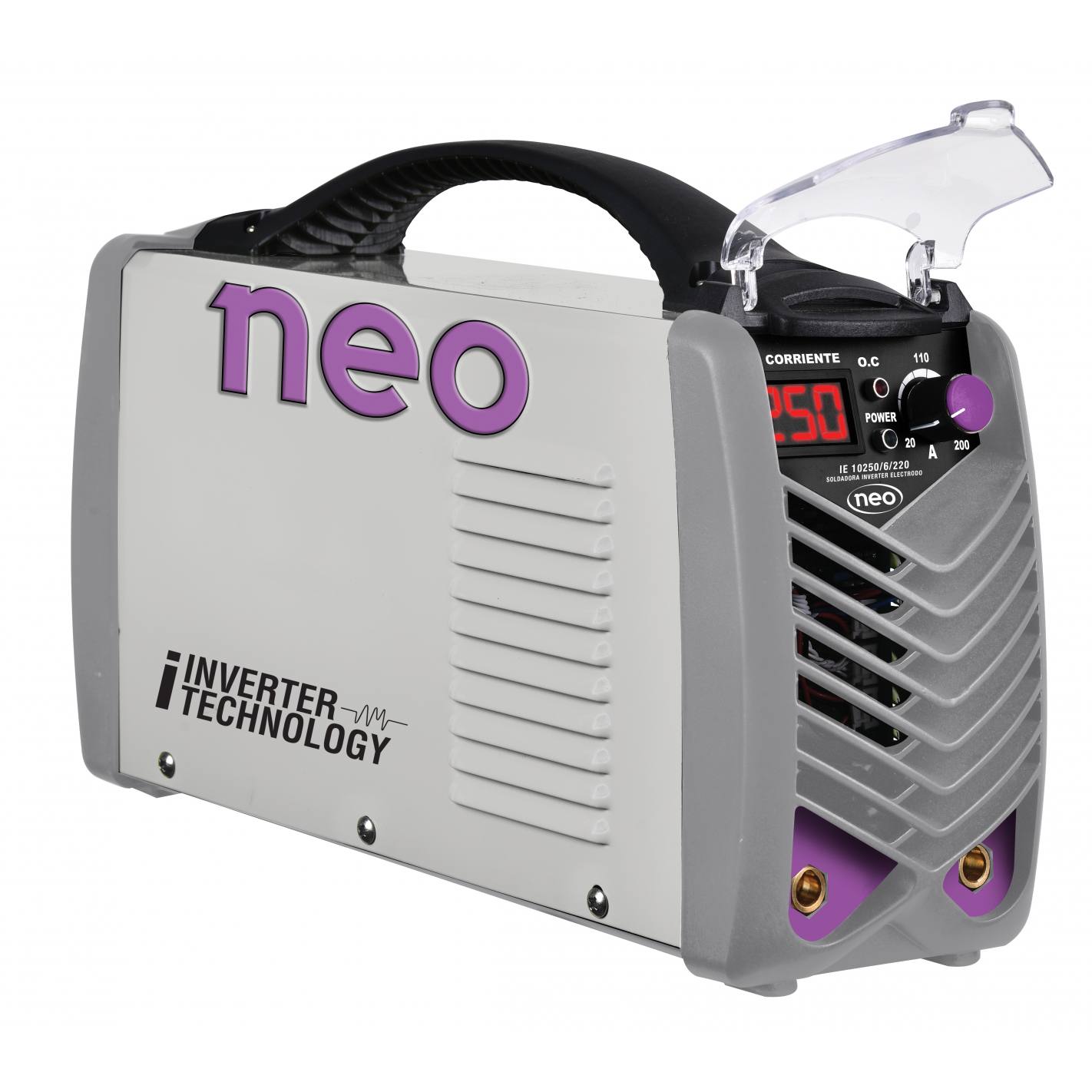 KIT SOLDADORA INVERTER ARCO MANUAL 250A + MASCARA NEO IE 10250/6/22