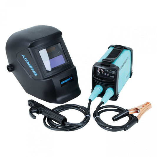 KIT SOLDADORA INVERTER ARCO MANUAL 140amp + MASCARA ENERGY I140/2/220 KM