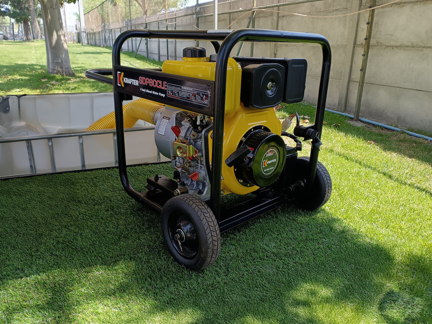 MOTOBOMBA DIÉSEL 3″X 3″ CAUDAL PE 6 HP KRAFTER SDP80CLE