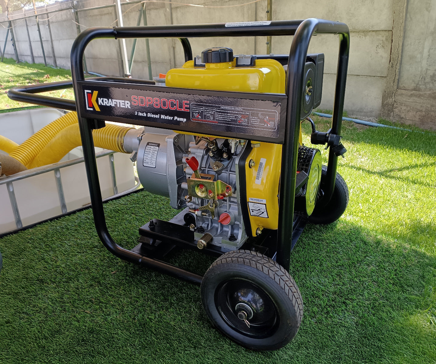 MOTOBOMBA DIÉSEL 3″X 3″ CAUDAL PE 6 HP KRAFTER SDP80CLE