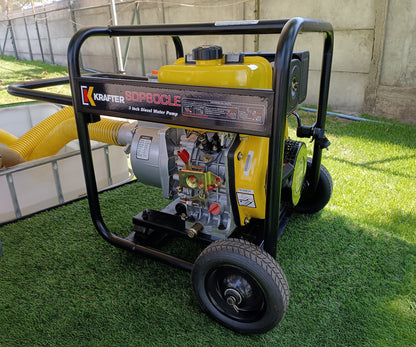 MOTOBOMBA DIÉSEL 3″X 3″ CAUDAL PE 6 HP KRAFTER SDP80CLE