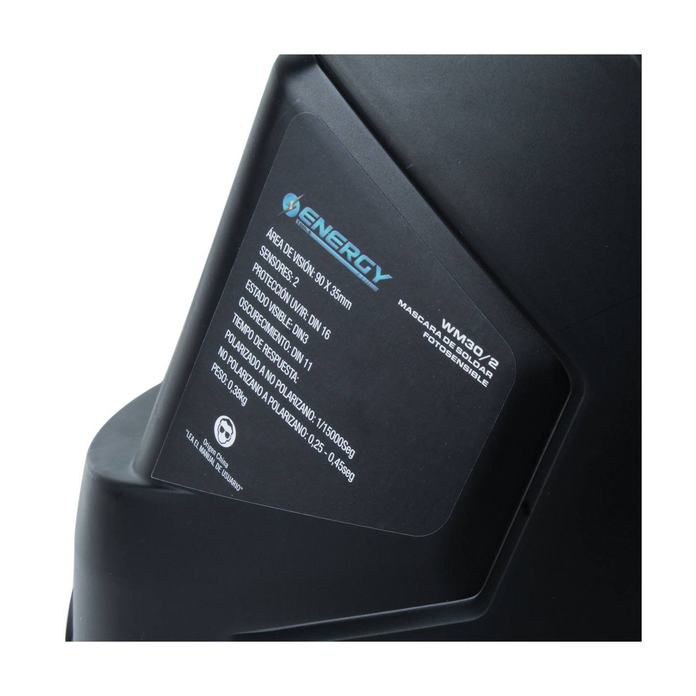 MASCARA DE SOLDAR FOTOSENSIBLE ENERGY WM30/2
