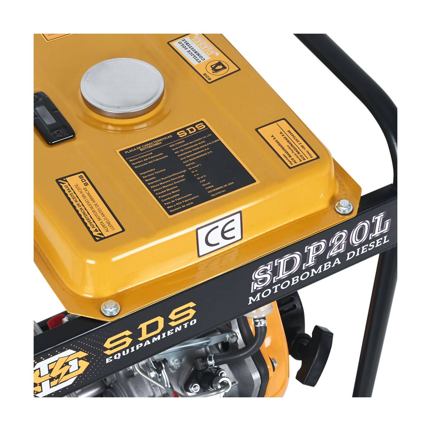 MOTOBOMBA DIESEL ARRANQUE MANUAL 2" SDS POWER SDP20L