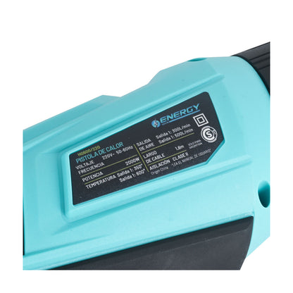 PISTOLA DE CALOR 2000W ENERGY HG600/200