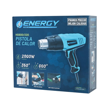 PISTOLA DE CALOR 2000W ENERGY HG600/200