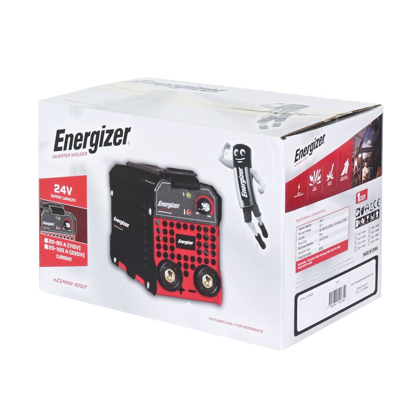SOLDADORA INVERTER ARCO MANUAL 100amp ENERGIZER EZSMINI-100IT