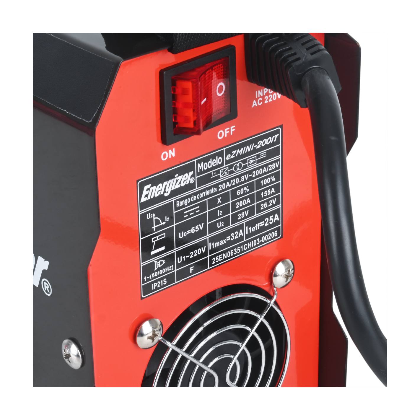 SOLDADORA INVERTER ARCO MANUAL 200amp ENERGIZER EZMINI-200IT