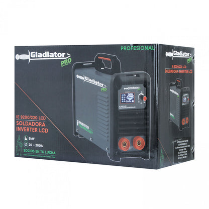 SOLDADORA INVERTER ARCO MANUAL 200amp GLADIATOR IE 9200/220 LCD