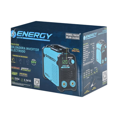 SOLDADORA INVERTER ARCO MANUAL 120amp ENERGY I120/220