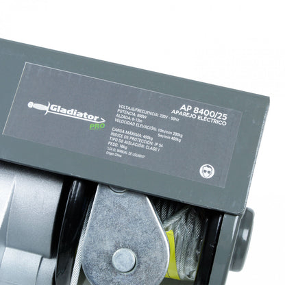 TECLE ELECTRICO 400 KG 850W ALZADA 6-12MTS GLADIATOR AP 8400