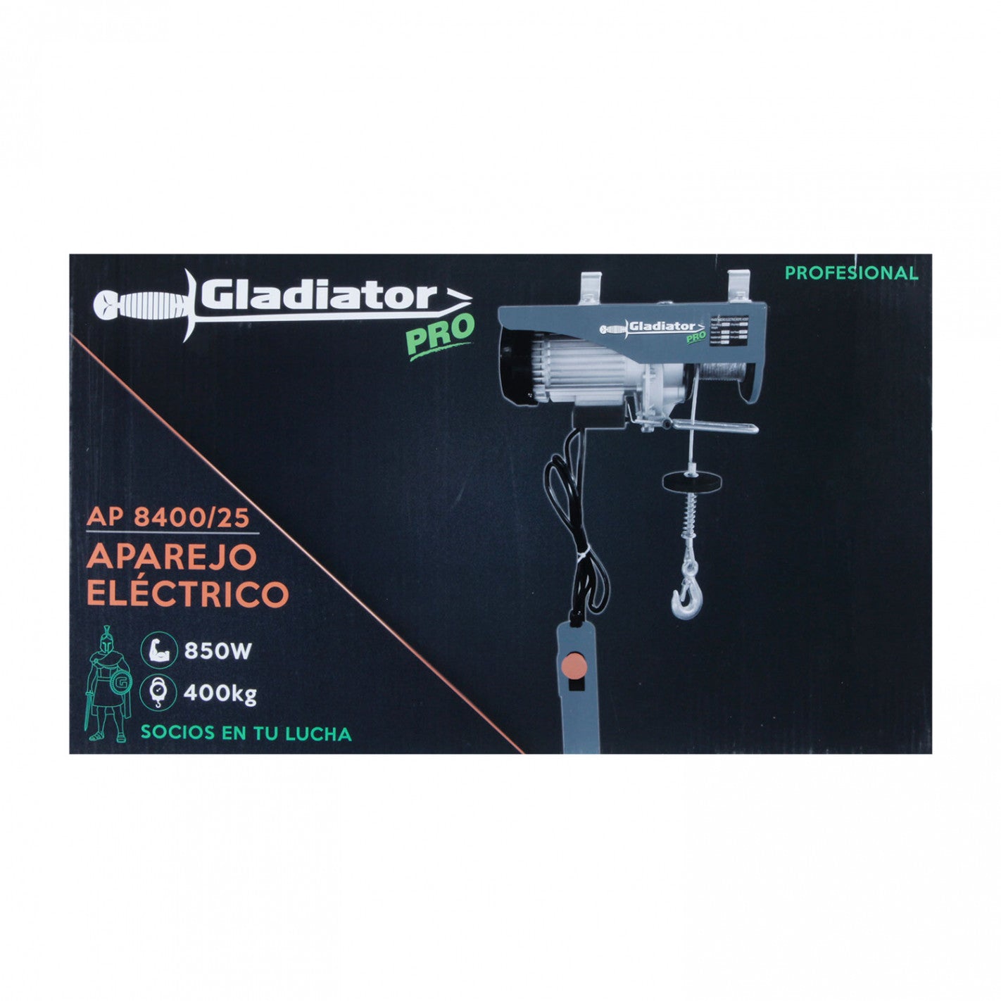 TECLE ELECTRICO 400 KG 850W ALZADA 6-12MTS GLADIATOR AP 8400