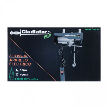 TECLE ELECTRICO 400 KG 850W ALZADA 6-12MTS GLADIATOR AP 8400