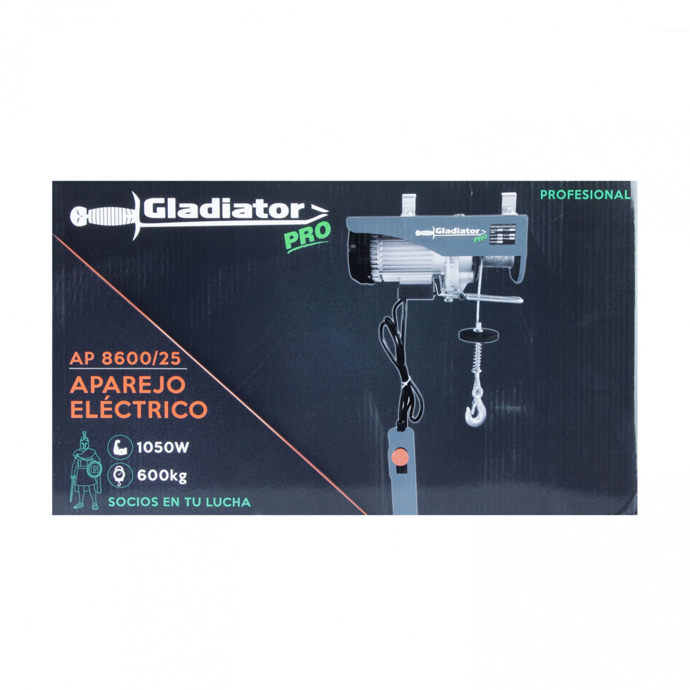 TECLE ELECTRICO 600KG 1050W ALZADA 6-12MTS GLADIATOR AP 8600