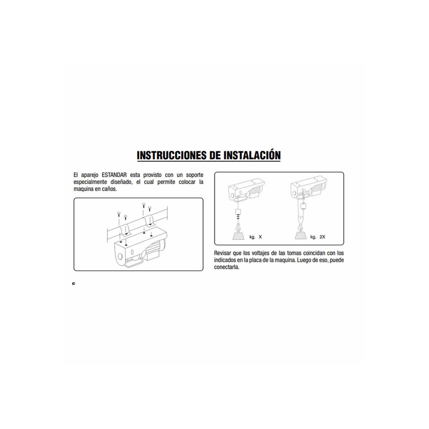 TECLE ELECTRICO 600KG 1050W ALZADA 6-12MTS GLADIATOR AP 8600